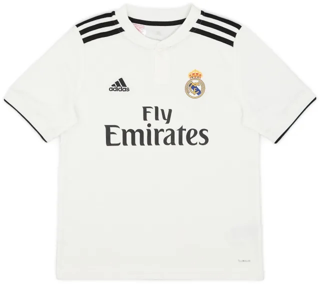 adidas 2018-19 Real Madrid Home Shirt - 8/10 - (M.Boys)