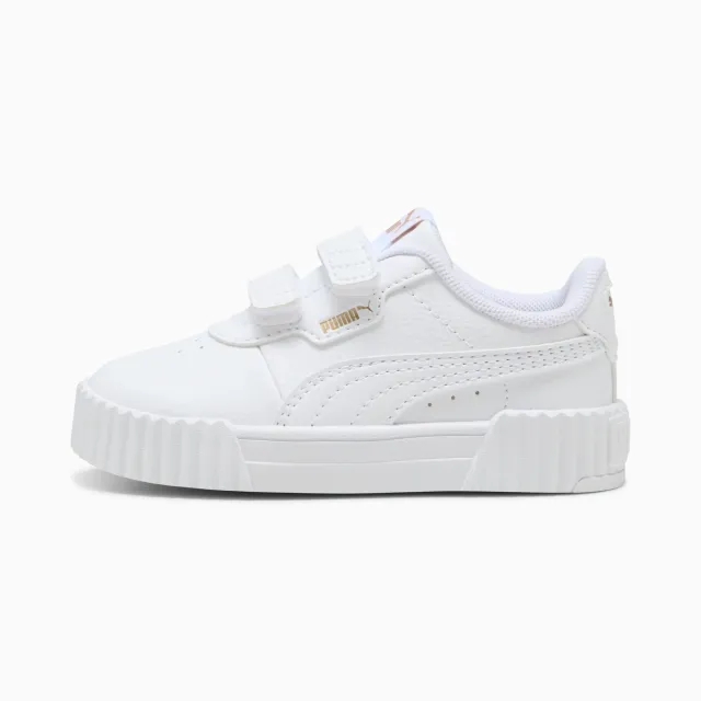 PUMA Carina 3.0 Sneakers Toddler, White/Gold