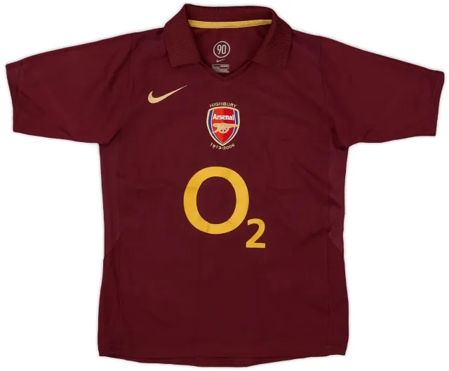 Nike 2005-06 Arsenal Home Shirt - 7/10 - (S.Boys)