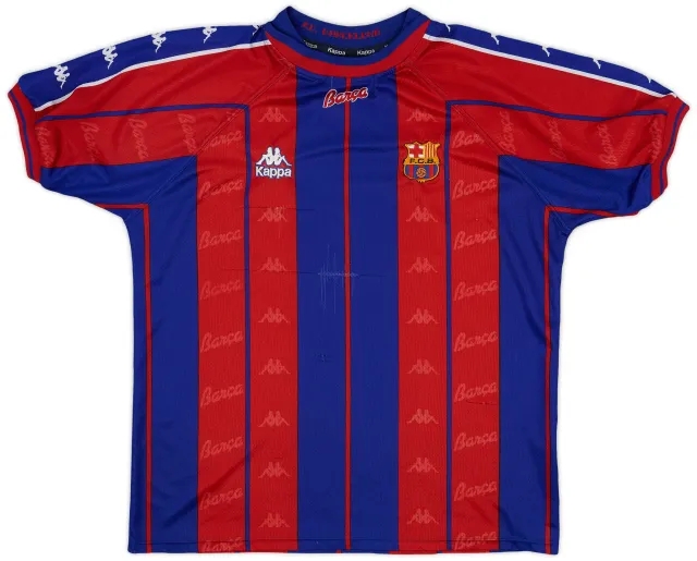Kappa 1997-98 Barcelona Home Shirt - 5/10 - (L)