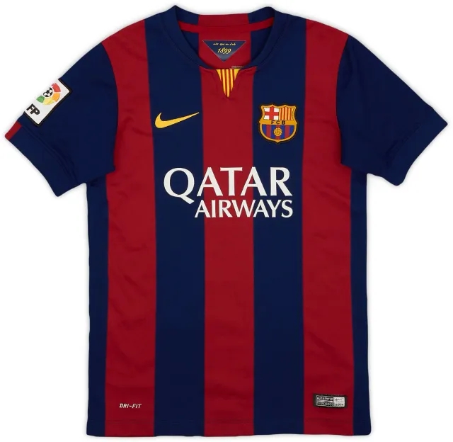 Nike 2014-15 Barcelona Home Shirt - 9/10 - (M.Boys)