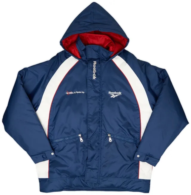 1999-00 Atletico Madrid Reebok Padded Bench Coat - 8/10 - (L)