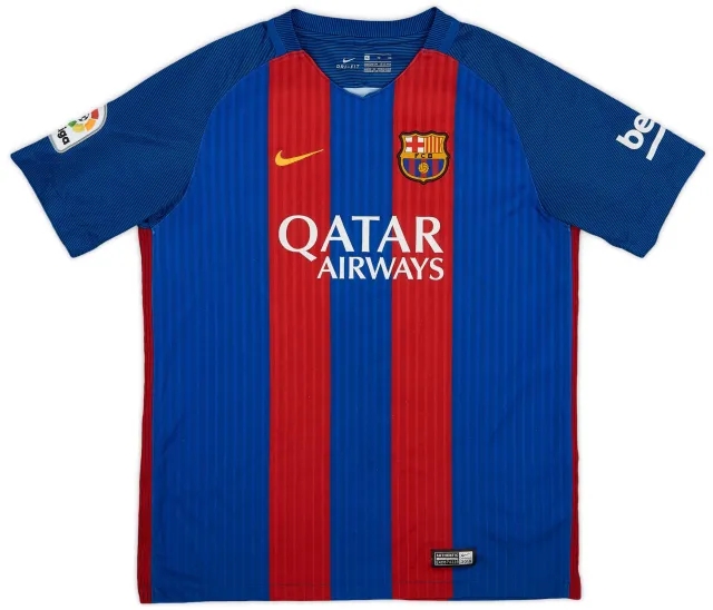 Nike 2016-17 Barcelona Home Shirt - 8/10 - (XL.Boys)