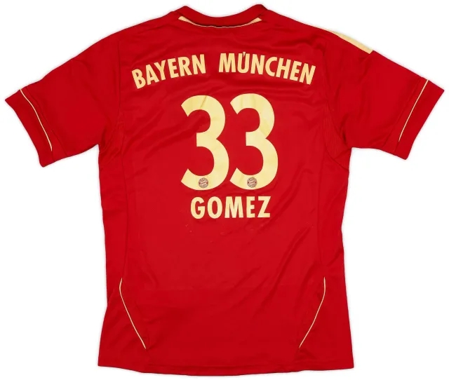 adidas 2011-13 Bayern Munich Home Shirt Gomez #33 - 6/10 - (L.Boys)