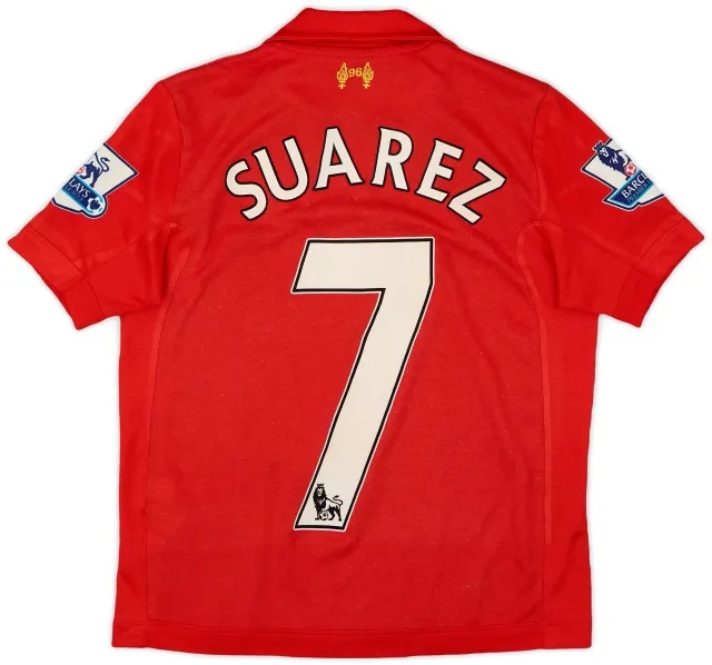 2012-13 Liverpool Home Shirt Suarez #7 - 6/10 - (S.Boys)