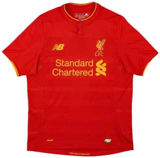 NewBalance 2016-17 Liverpool Home Shirt - 8/10 - (L.Boys)