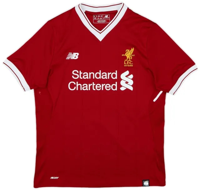 NewBalance 2017-18 Liverpool 125 Years Home Shirt - 8/10 - (L.Boys)