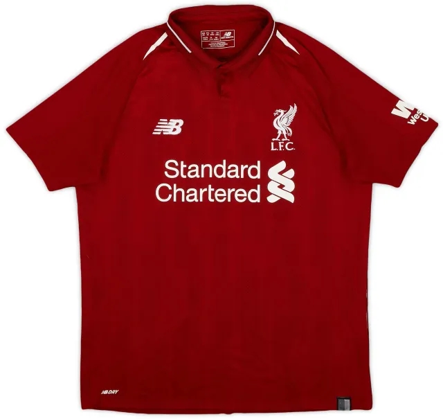 NewBalance 2018-19 Liverpool Home Shirt - 7/10 - (XL.Boys)