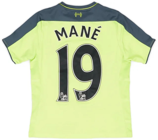 NewBalance 2016-17 Liverpool Third Shirt Mane #19 - 6/10 - (L.Boys)
