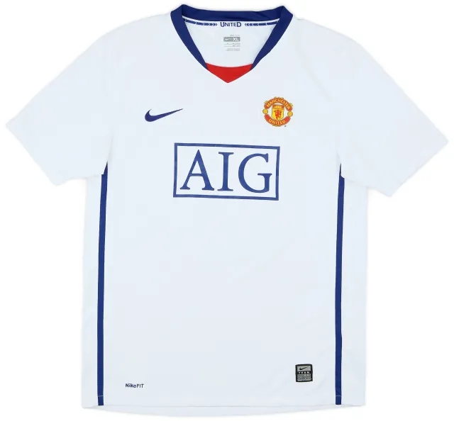 Nike 2008-10 Manchester United Away Shirt - 7/10 - (XL.Boys)