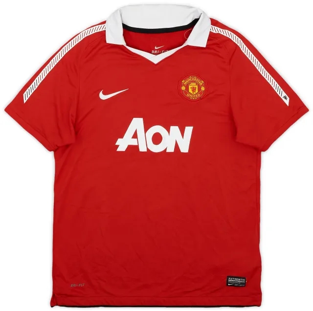 Nike 2010-11 Manchester United Home Shirt - 8/10 - (L.Boys)