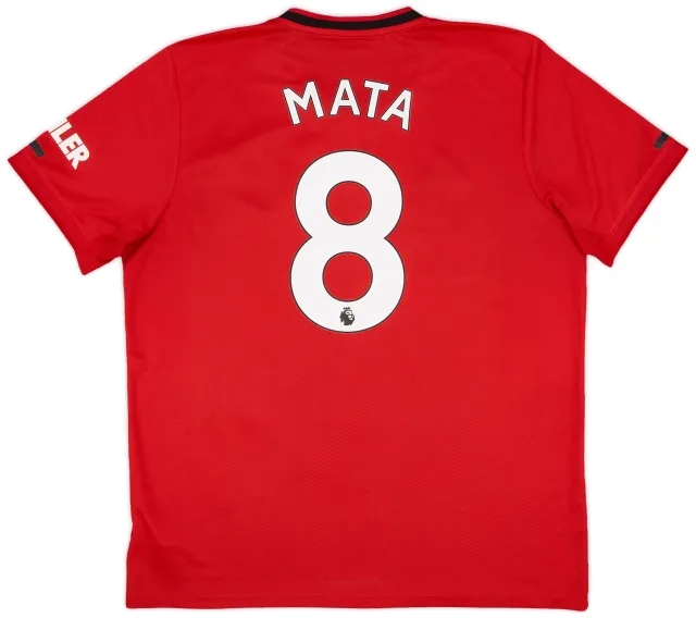 adidas 2019-20 Manchester United Home Shirt Mata #8 - 8/10 - (XL)