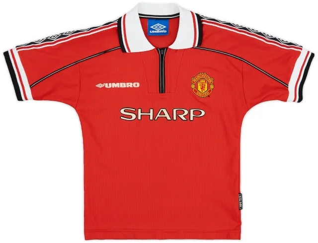 Umbro 1998-00 Manchester United Home Shirt - 7/10 - (S.Boys)