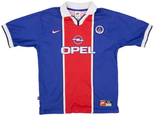 Nike 1997-98 Paris Saint-Germain Home Shirt - 7/10 - (XL.Boys)