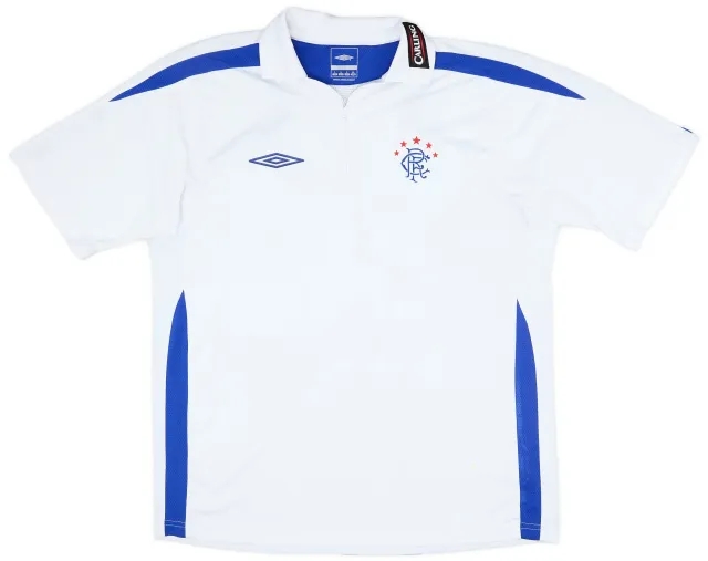 2007-08 Rangers Umbro 1/4 Zip Polo Shirt - 7/10 - (L)