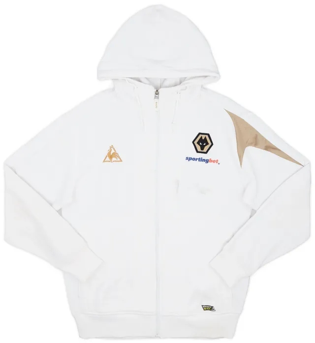 2009-10 Wolves Le Coq Sportif Zipped Hooded Top - 7/10 - (L)