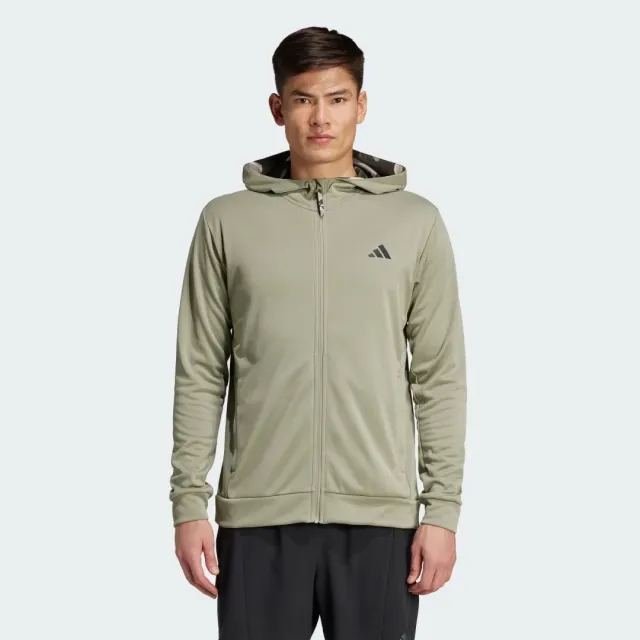 adidas Train Essentials Camo Full-Zip Hoodie