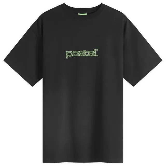 POSTAL Men's Polka Dot logo T-Shirt Black
