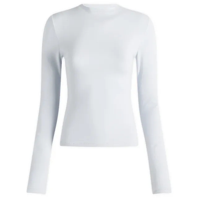 SKIMS Women's Cotton Jersey Long Sleeve T-Shirt Zen Blue