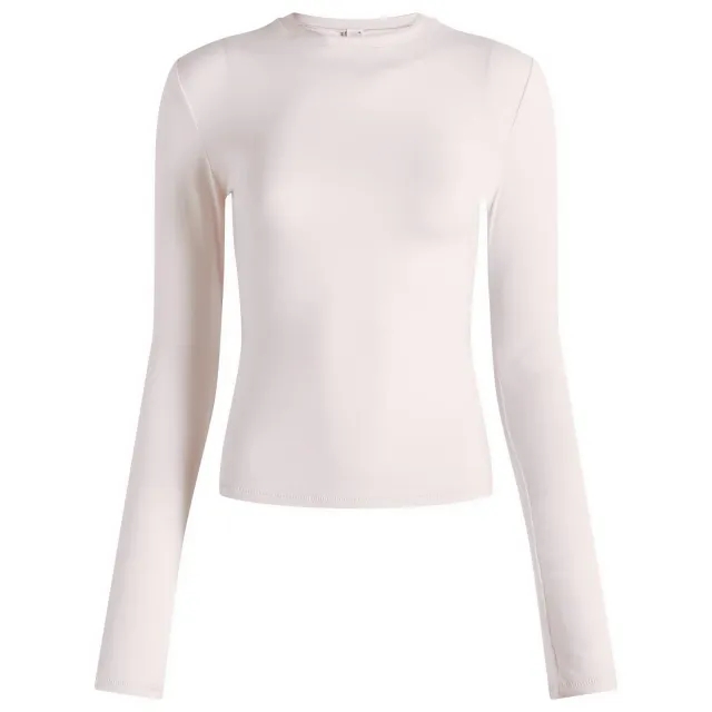 SKIMS Women's Cotton Jersey Long Sleeve T-Shirt Barely Pink