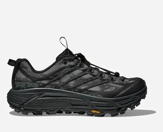 Hoka One One HOKA Stealth/Tech Mafate Three2 Lifestyle Shoes in Black/Carbon Black