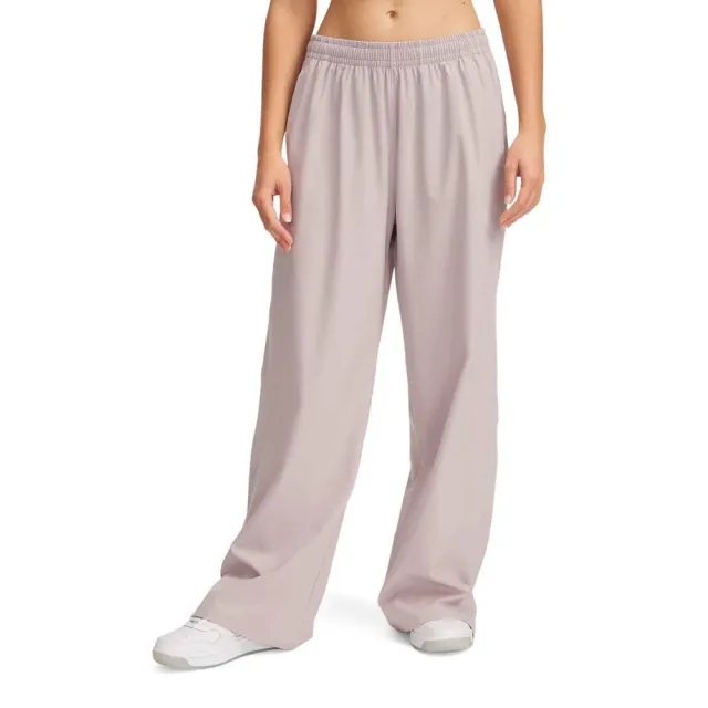 Women's  Under Armour  Rival Wide Leg Pants Gray Dawn / Black XS