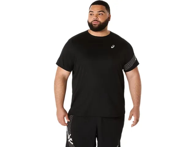 Asics Icon Short Sleeved T-Shirt - Black - Size S - Black