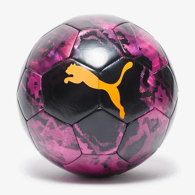 PUMA Cup Graphic Ball, Pure Magenta/Black/Heat Fire