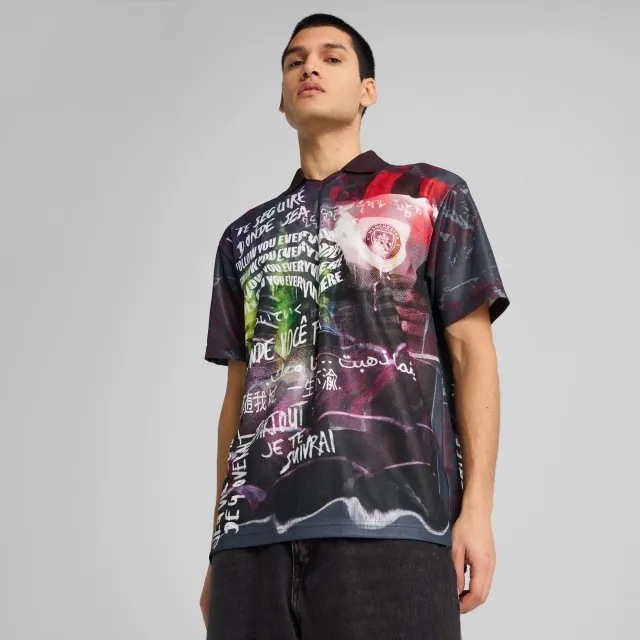 PUMA Manchester City Ftblnrgy+ Retro Jersey Men, Dark Rosette/Galactic Grey