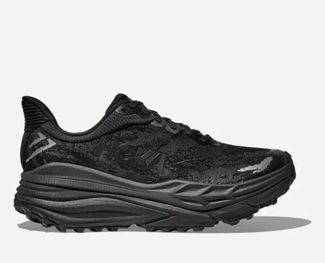 Hoka Men's Stinson 7 Trail Shoes In Black