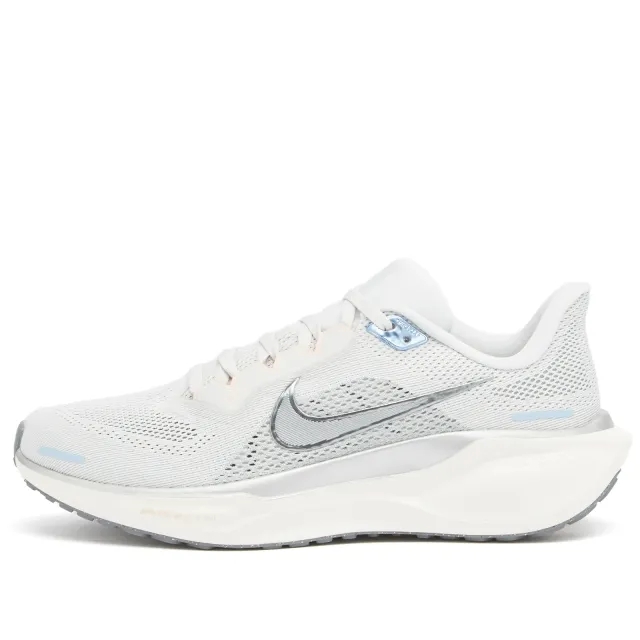 Nike Women's Pegasus 41 Shoes - Photon Dust/Metallic Pewter/Sail/Echo Pink - UK 8 - Grey