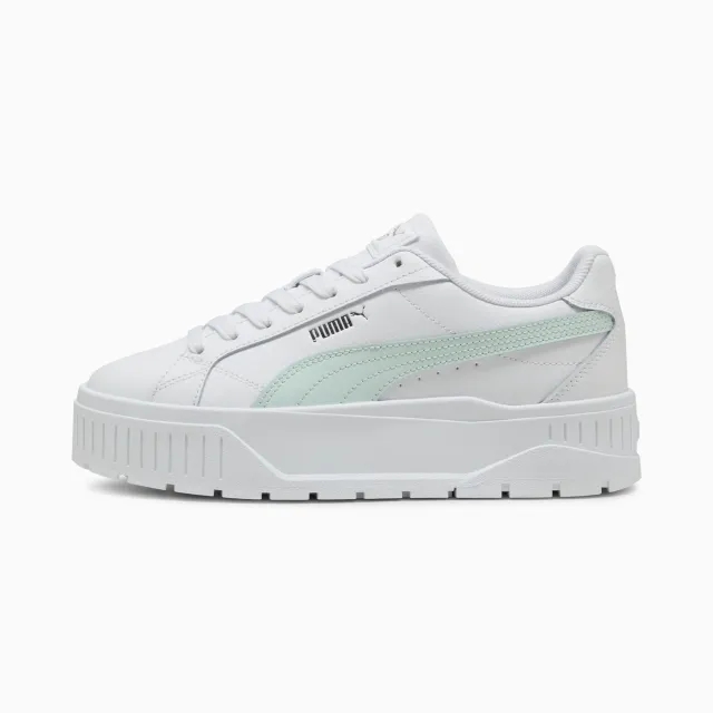 PUMA Karmen II Leather Sneakers Women, White/Peaceful Blue