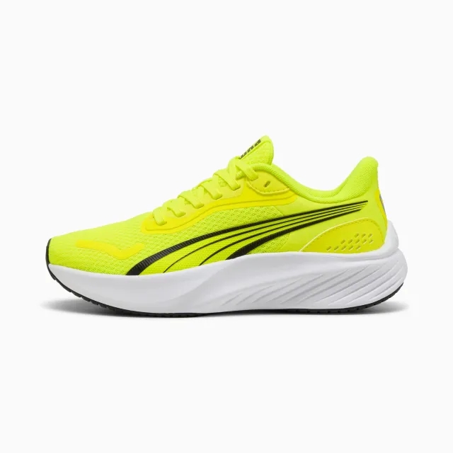 PUMA Pounce Lite Running Shoes Youth, Yellow Alert/Black/White