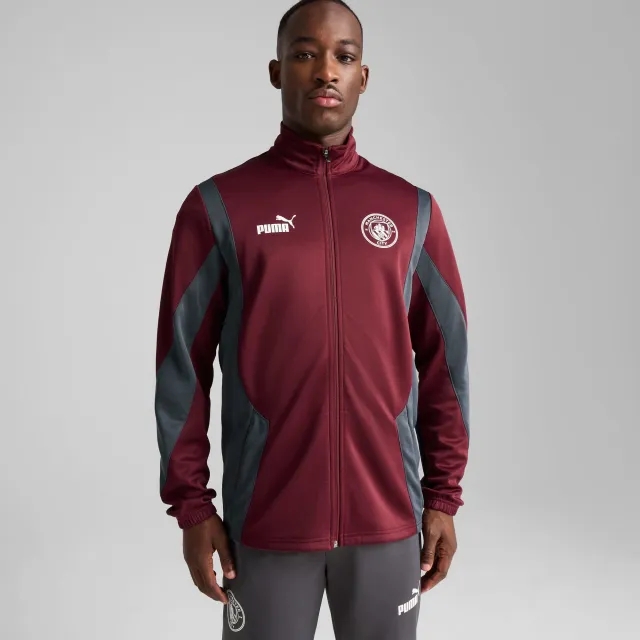 PUMA Manchester City Ftblnrgy+ Jacket Men, Dark Rosette/Stormy Slate