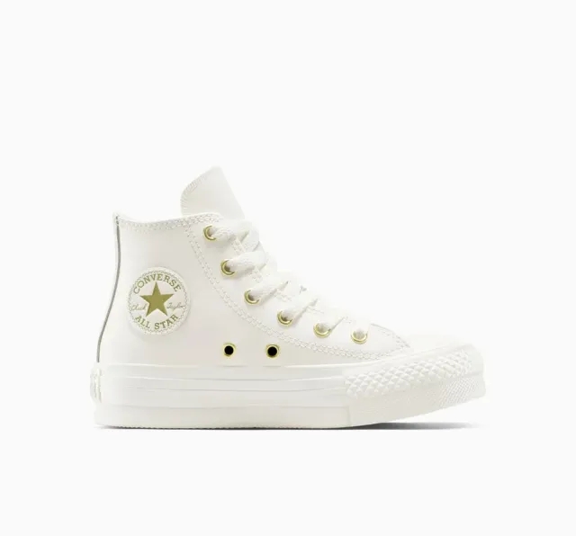 Converse Chuck Taylor All Star Lift High Leather Children - White - Kids