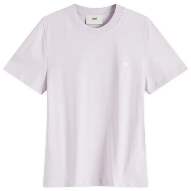 AMI Paris Women's ADC Cropped T-Shirt Lilac