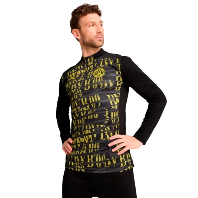 Puma Borussia Dortmund 24 25 1 4 Zip Pre Match Top