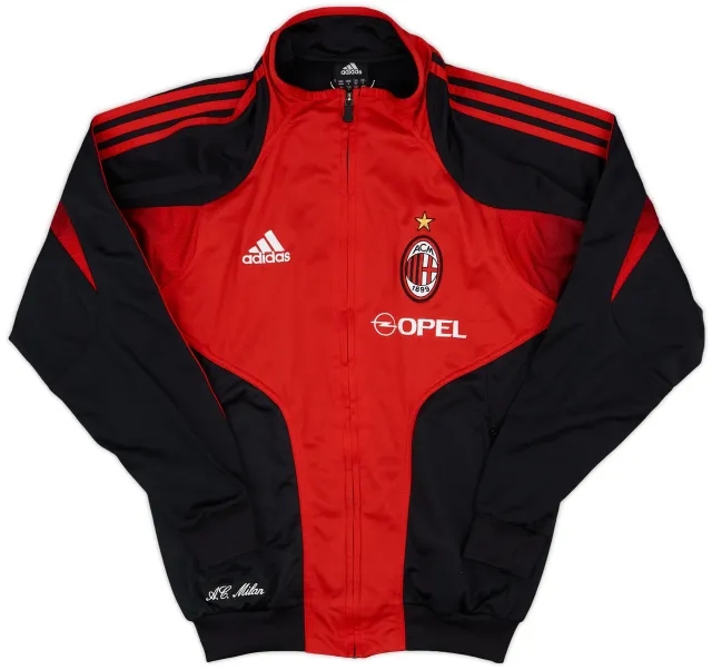 2004-05 AC Milan adidas Track Jacket - 9/10 - (S)