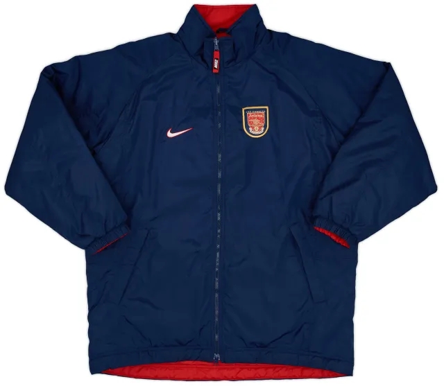 1998-99 Arsenal Nike Reversible Padded Bench Coat - 9/10 - (XL)
