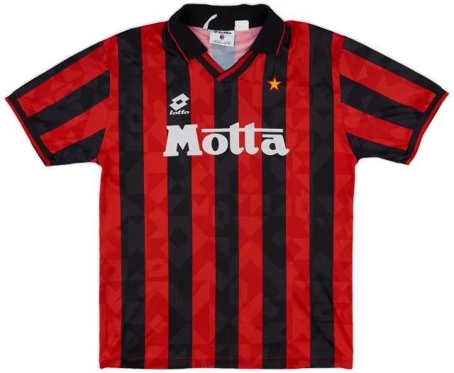 Lotto 1993-94 AC Milan Home Shirt - 8/10 - (L)