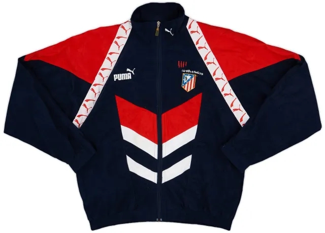 1996-98 Atletico Madrid Puma Track Jacket - 8/10 - (L)
