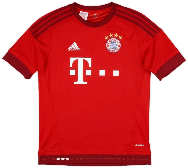 adidas 2015-16 Bayern Munich Home Shirt - 9/10 - (XL.Boys)