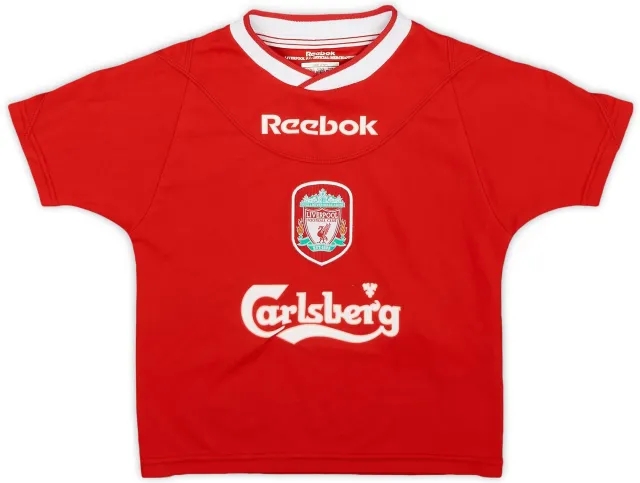 Reebok 2002-04 Liverpool Home Shirt - 9/10 - (2-3 Years)