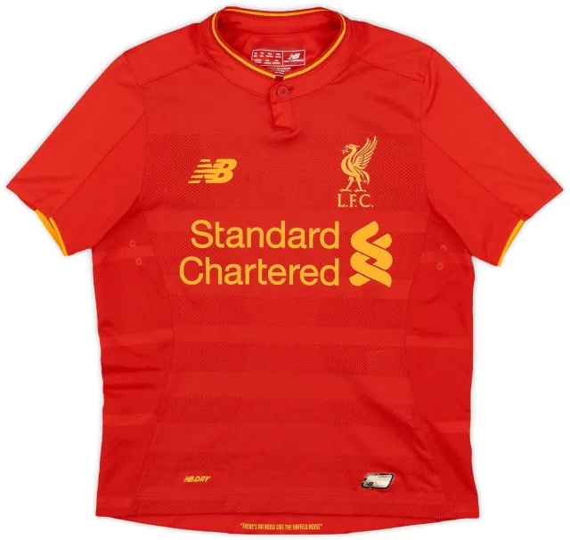 NewBalance 2016-17 Liverpool Home Shirt - 9/10 - (S.Boys)