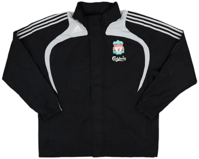 2008-09 Liverpool adidas Hooded Rain Jacket - 6/10 - (XL)