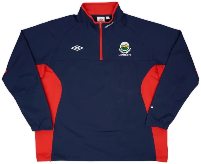 2010-11 Linfield Umbro 1/4 Zip Drill Top - 6/10 - (3XL)