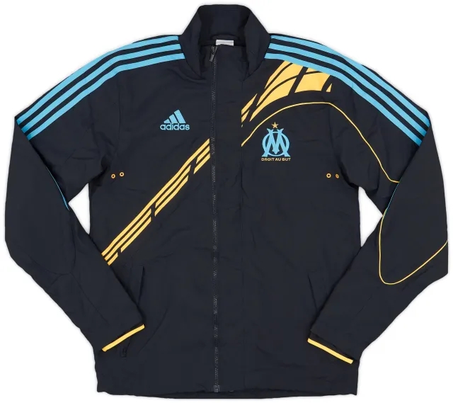 2009-10 Olympique Marseille adidas Track Jacket - 9/10 - (M)