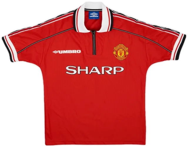 Umbro 1998-00 Manchester United Home Shirt - 8/10 - (Y)