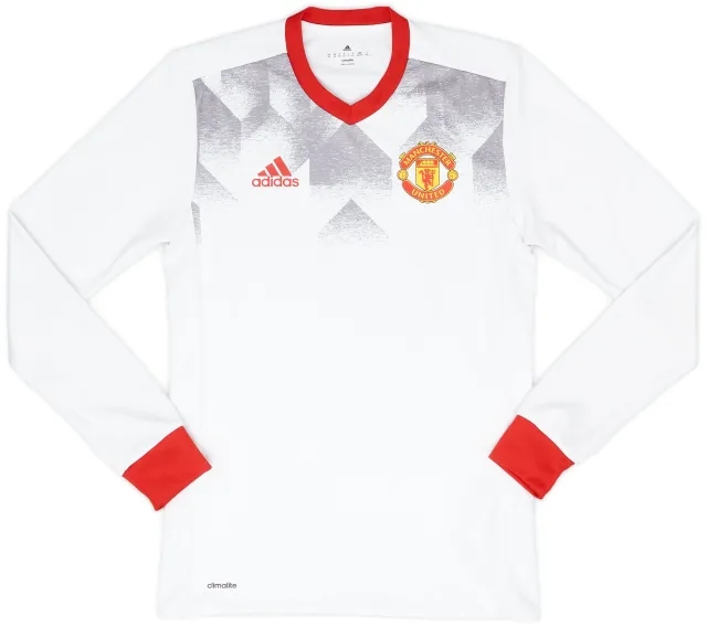 2016-17 Manchester United adidas Training L/S Shirt - 8/10 - (XS)