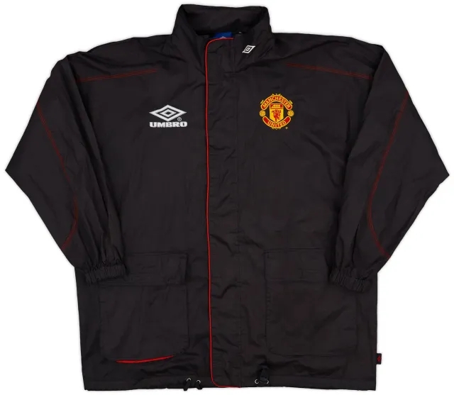 1998-99 Manchester United Umbro Hooded Rain Jacket - 8/10 - (M)